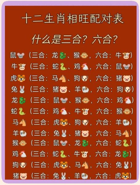 什么冲什么生肖属相合（属相三会六合是什么意思）