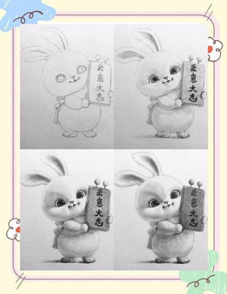 兔子生肖属相画图（兔子生肖简笔画教程步骤）