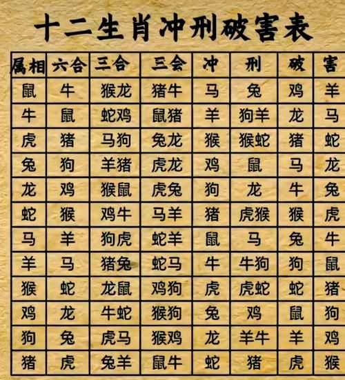 不同生肖属相的关系（生肖牛马相冲怎么破解最简单）