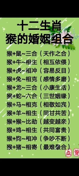生肖猴最佳属相猪（生肖猴和猪相冲吗配吗财运怎么样）