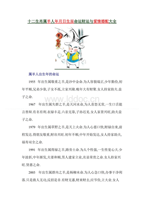 生肖属相配对解析（属羊和什么属相最配婚姻）