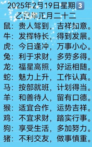 生肖属相命数（2025年生肖属相运势详解）
