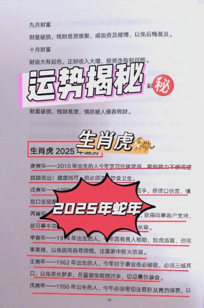 虎年生肖属相（虎年生肖属相详解2025年运势如何）