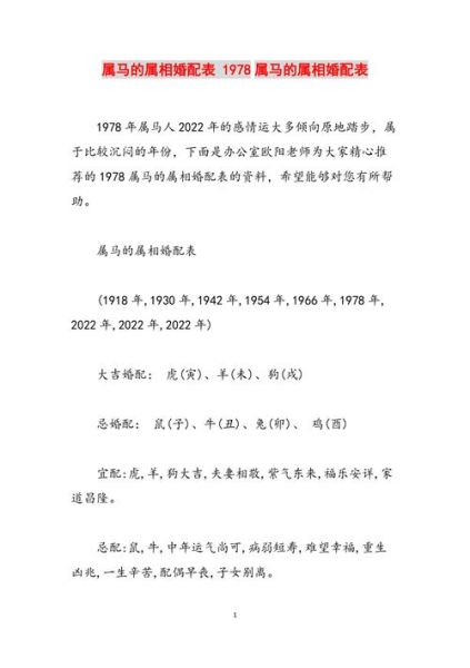 属相马宜配生肖（属相马最配的生肖排行）