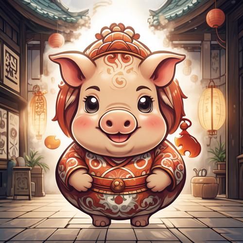 生肖属相头像猪（生肖猪微信头像怎么选才旺财？）