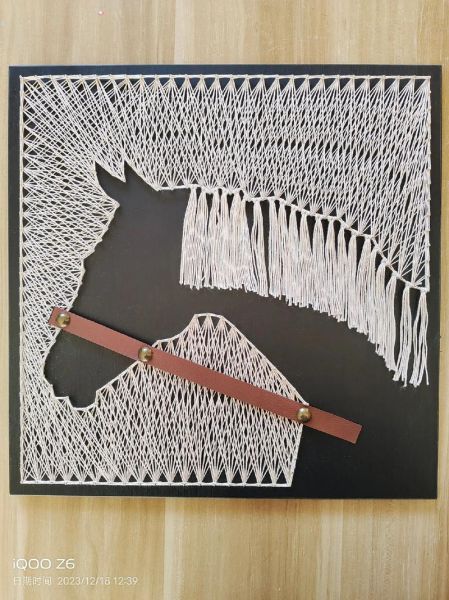 钉子绕线生肖属相画（钉子绕线生肖画DIY教程新手也能学会）