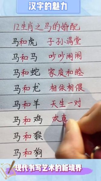 马最般配生肖属相（属马和什么属相最般配婚配指南）