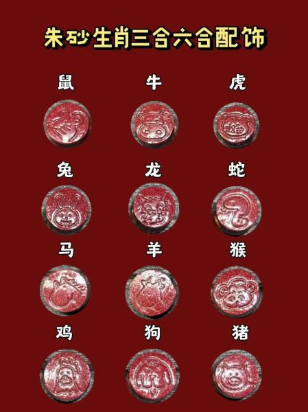 朱砂生肖属相图（朱砂生肖属相图正确佩戴方法大全）