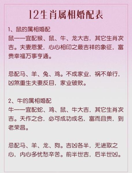 生肖属相最佳婚配（生肖属相最佳婚配指南新手版）