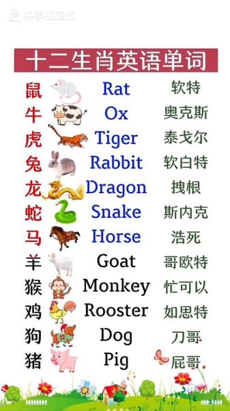 用英语介绍家人生肖属相（My family's zodiac signs）