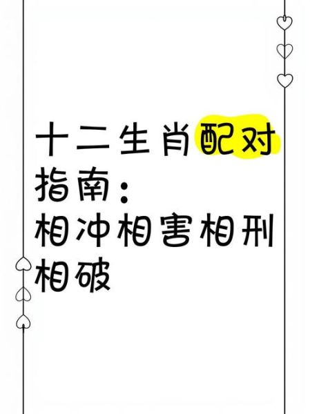 生肖相冲的属相配对（生肖相冲的属相配对指南）