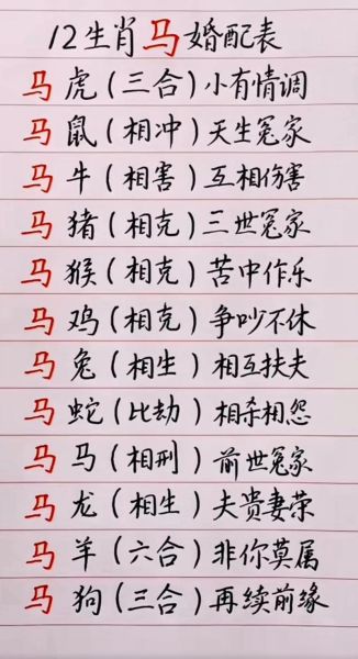 生肖马和谁是绝配属相（属马和什么属相最配？小白速查）