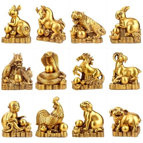 十二生肖属相铜器摆件