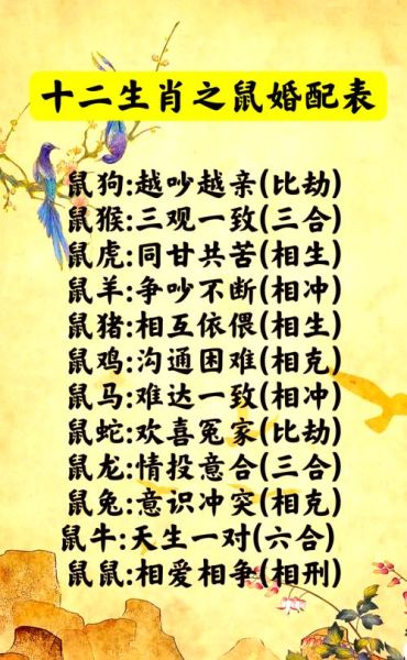 生肖配什么属相（生肖鼠配什么属相最好？）
