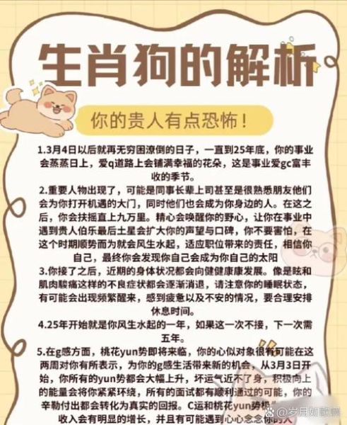 生肖狗的属相详解图（生肖狗属相详解图及性格运势全解析）