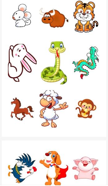 生肖属相模型图(生肖属相模型图怎么画新手一看就会)