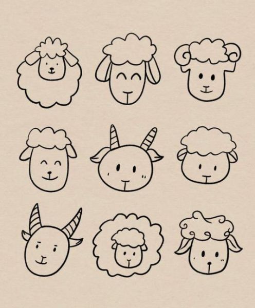 羊属相生肖图（羊属相生肖图怎么画？小白教程来啦）