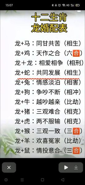 生肖龙适合结婚属相（生肖龙适合结婚属相排名）