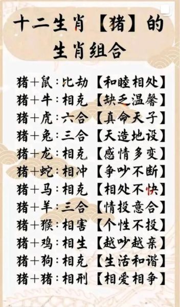 生肖猪最配属相(生肖猪最配属相是谁)