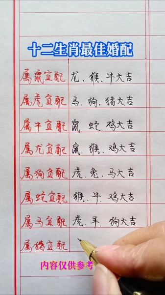 生肖属相婚配算法（生肖属相婚配表怎么看最准确）