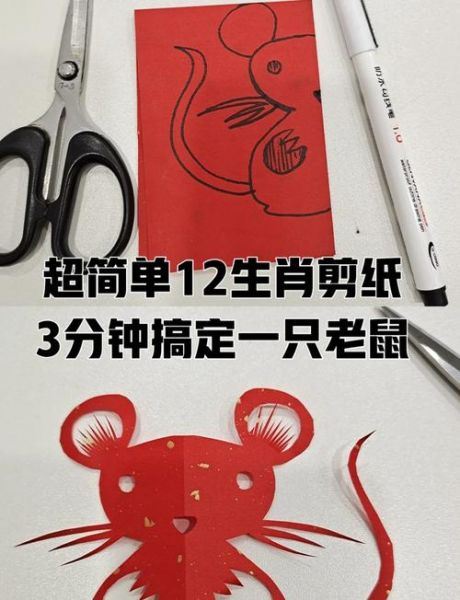 生肖属相手工画图片（2025鼠年儿童生肖手工画简单教程）