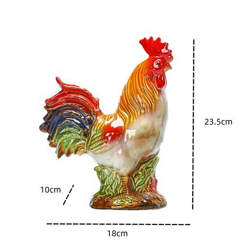 生肖属相公鸡摆件(公鸡摆件风水摆放有哪些讲究)
