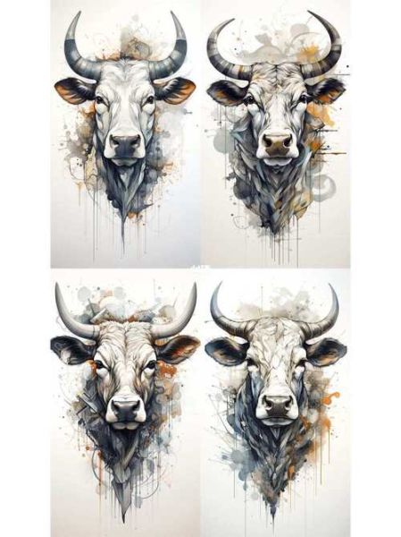 属相牛生肖纹身图片男孩（男孩属牛纹身图案大全）