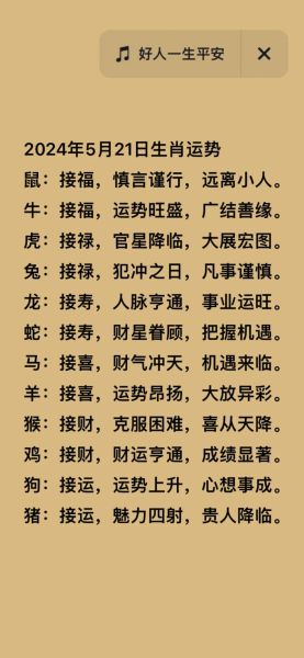 生肖属相评分表（2024各生肖运势评分表完整版）