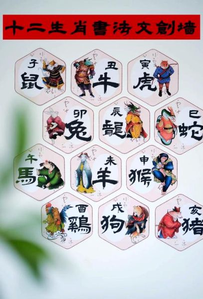 动物生肖属相墙贴（动物生肖属相墙贴怎么贴才好看）