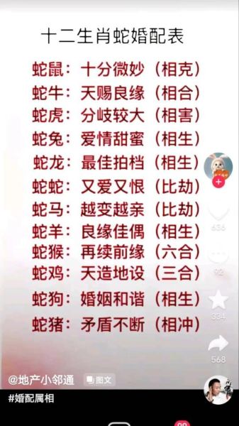 生肖蛇喜欢哪个属相男人（生肖蛇女最配什么属相的男人）