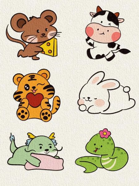 生肖属相绘画（生肖属相绘画入门教程）