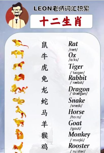 英文介绍属相生肖（怎么用英文介绍十二生肖）