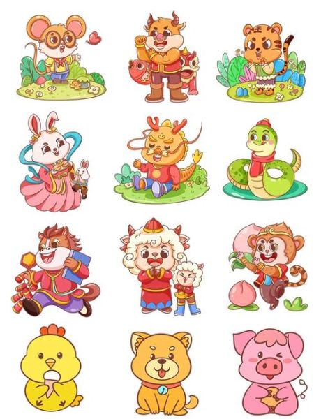 生肖属相图片卡通（2024生肖属相卡通图片素材哪里下载？）