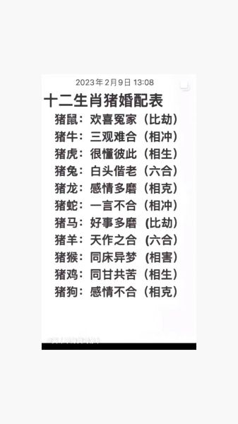 生肖猪的仇人属相（属猪和谁的属相最严重相冲？）