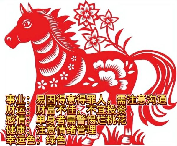 十二生肖属相马（生肖马今年运势如何）