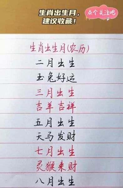 一月的生肖属相（一月出生属什么生肖？小白秒懂）